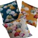 Coussin Ginkgo moutarde